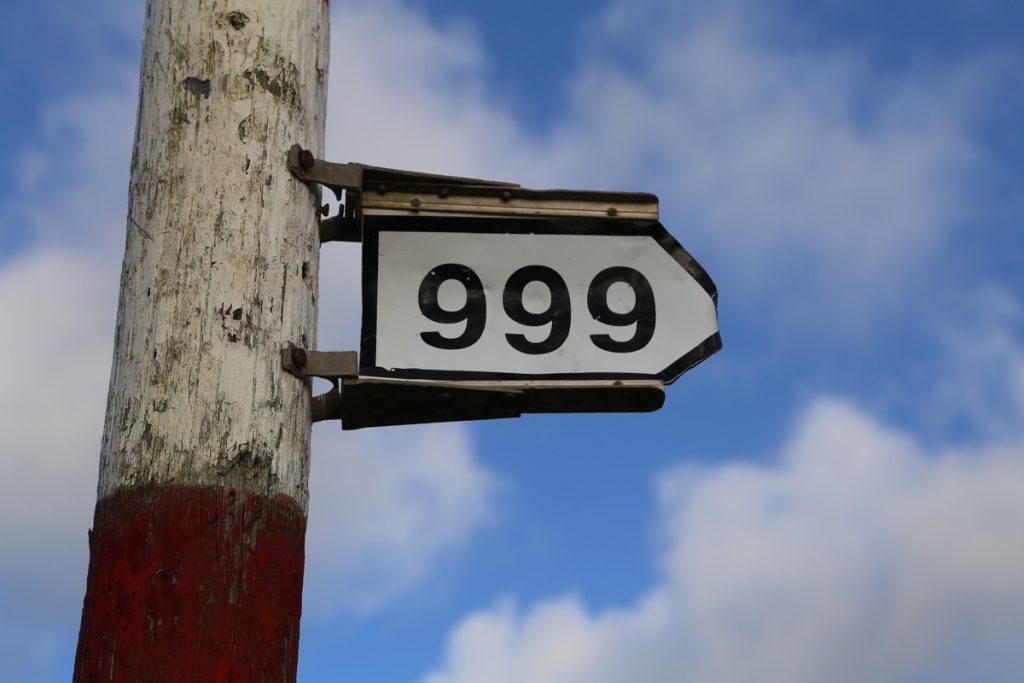 Seeing 999 on a Sign Post